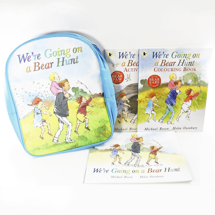 We're Going on a Bear Hunt Backpack and 3 Books Collection By Michael Rosen -Paperback - Age - 5-7 5-7 Walker Books