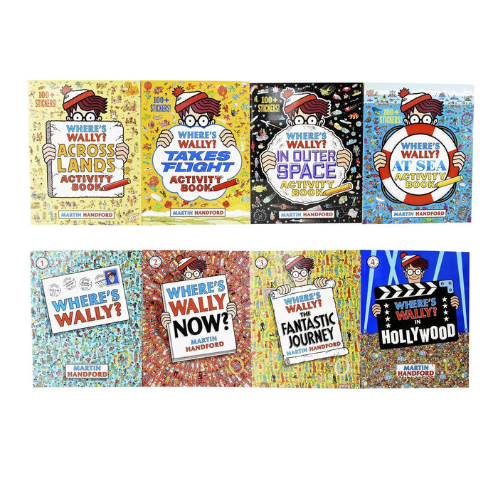 Wheres Wally Amazing Adventures and Activities 8 Books Bag Collection - Ages 5-7 - Paperback - Martin Handford 5-7 Walker Books