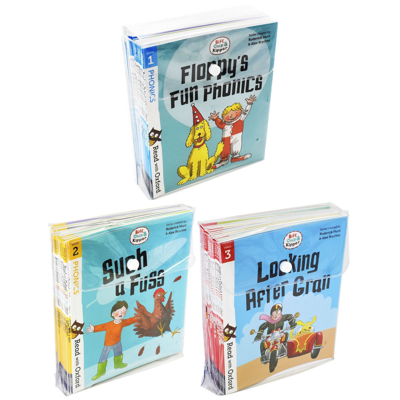Biff, Chip and Kipper 56 Books 3 pack collection - Stage 1-3 Read - Paperback by Oxford Reading Press 5+ OUP Oxford