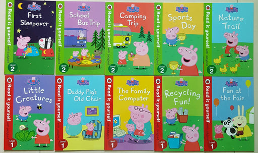 Peppa Pig Read It Yourself With Ladybird Collection 10 Books Set Level 1-2 - Age 5-7 - Paperback 5+ Ladybird