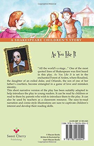 As You Like It: A Shakespeare Children's Story - Paperback - Ages 7-9 by Macaw Books 7-9 Sweet Cherry Publishing