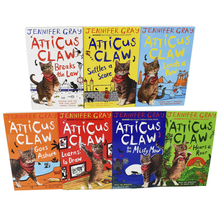 Atticus Claw Worlds Greatest Cat Detective 7 Books Collection - Ages 7-9 - Paperback - Jennifer Gray 7-9 Faber & Faber