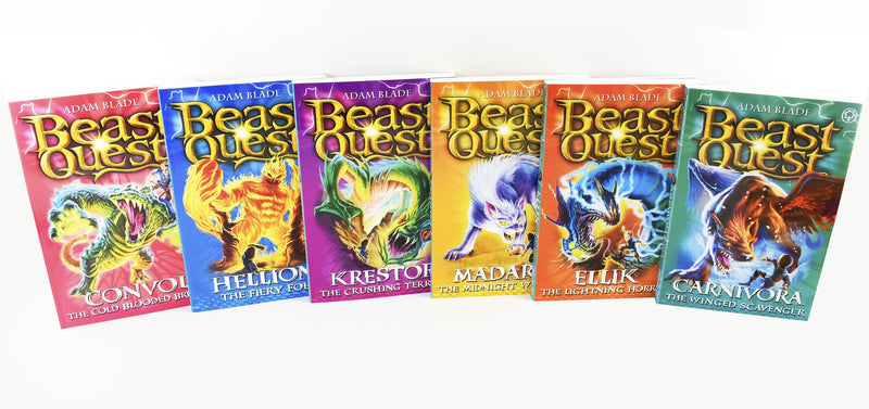 Beast Quest Series 7 Box Set 6 Books Ages 7-9 Paperback By Adam Blade Books2Door