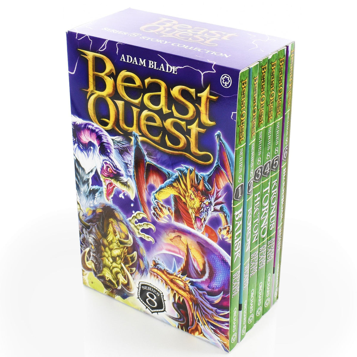 Beast Quest Series 8 Box Set 6 Books By Adam Blade - Ages 7-9