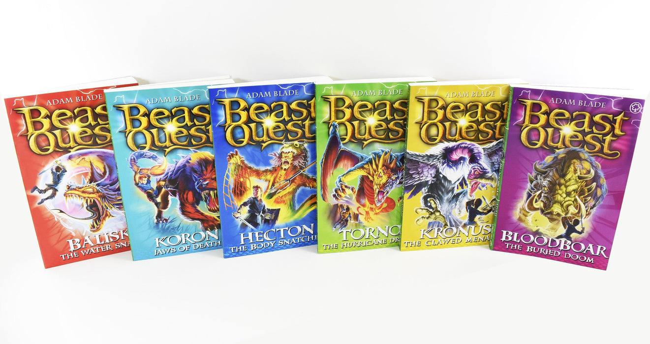Beast Quest Series 8 Box Set 6 Books Ages 7-9 Paperback By Adam Blade 7-9 Orchard