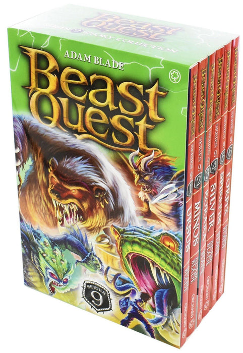 Beast Quest Series 9 Box Set 6 Books Ages 7-9 Paperback By Adam Blade 7-9 Orchard