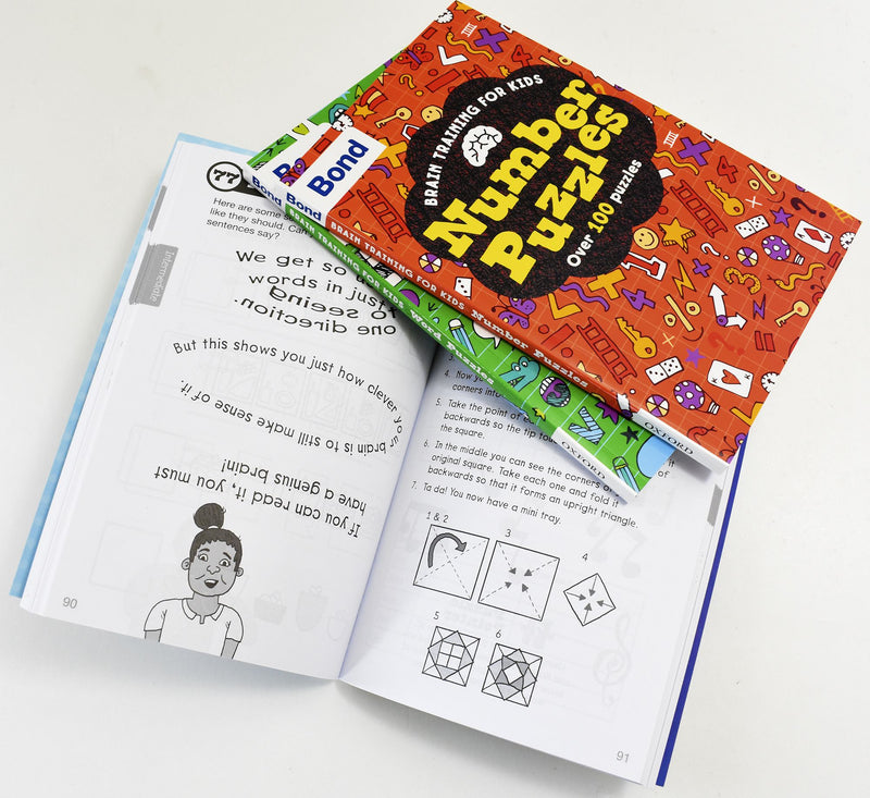 Bond Brain Training Puzzles for Kids Oxford 3 Books Collection - Age 7-9 - Paperback 7-9 OUP Oxford