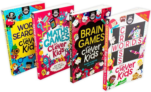 Buster Brain Games for Clever Kids 4 Book Collection - Ages 7-9 - Paperback - Gareth Moore 7-9 Buster Books