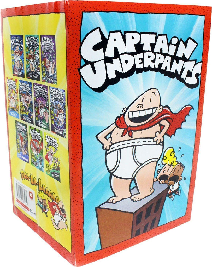 Captain Underpants Dav Pilkey 10 Book Collection Set Ages 7 9 Paperback