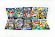 Captain Underpants 10 Book Set - Ages 7-9 - Paperback - Dav Pilkey 7-9 Scholastic