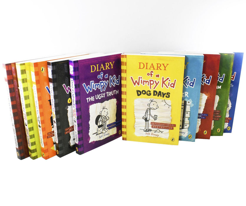 Diary of a Wimpy Kid Collection 10 Books Pack Box Set - Ages 7-9 - Paperback - Jeff Kinney 7-9 Puffin