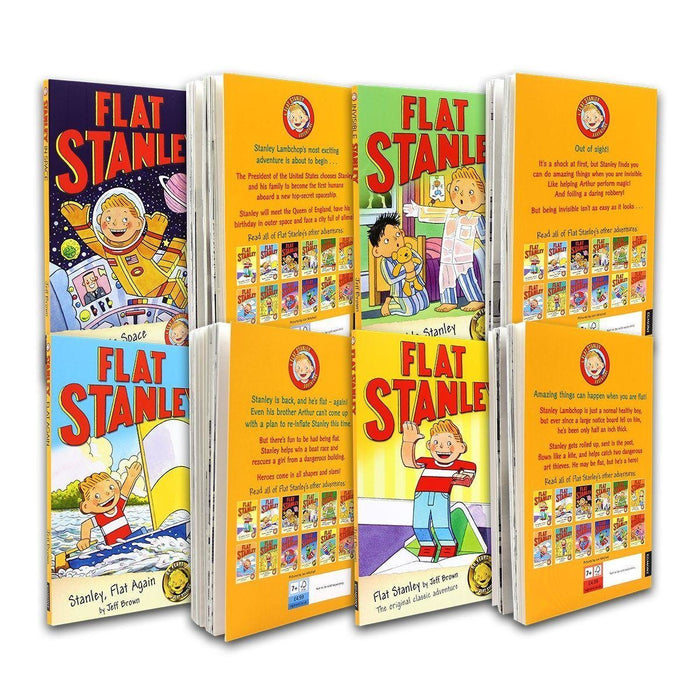 Flat Stanley Adventure Series 8 Books Collection - Age 7-9 - Paperback - Jeff Brown 7-9 Egmont
