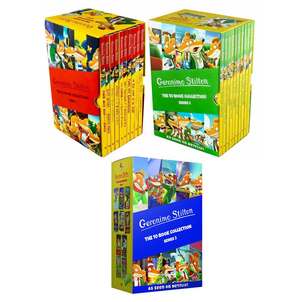 Geronimo Stilton Series 1-3 Collection 30 Books Box Set - Ages 7-9