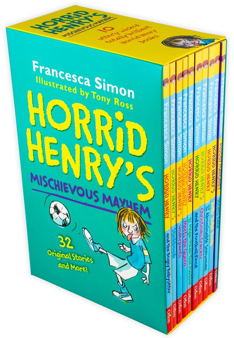 Horrid Henry Cheeky and Mischievous Mayhem The Complete Story Collection 20 Books Box Set - Ages 7-9 - Paperback - Francesca Simon 7-9 Orion