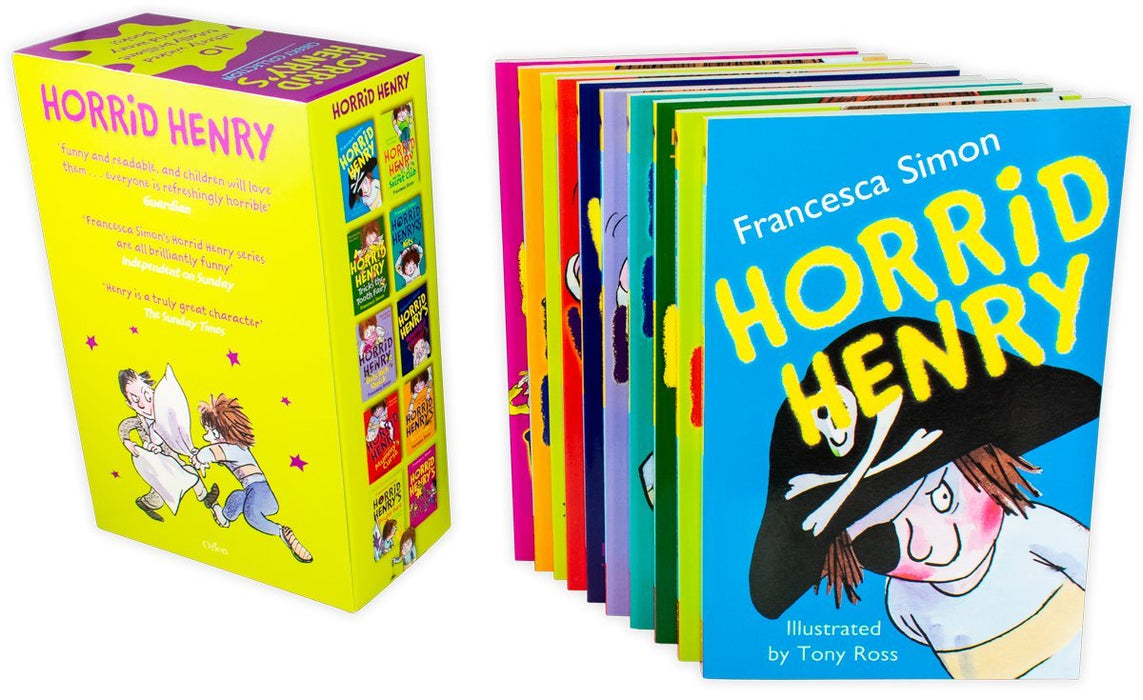 Horrid Henry Cheeky and Mischievous Mayhem The Complete Story Collection 20 Books Box Set - Ages 7-9 - Paperback - Francesca Simon 7-9 Orion