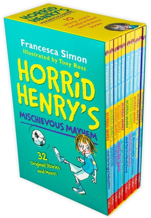 Horrid Henry Mischievous Mayhem 10 Book Collection - Ages 7-9 - Paperback - Francesca Simon 7-9 Orion Books