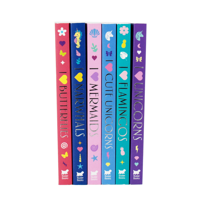 I Heart Colouring Book Series 6 Books Collection By Jessie Eckel- Paperback 7-9 Michael O'Mara Books Ltd
