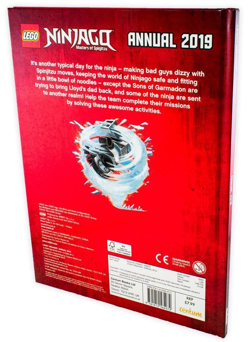 Lego Ninjago Master of Spinjitzu Annual 2019 7-9 Centum Books Ltd