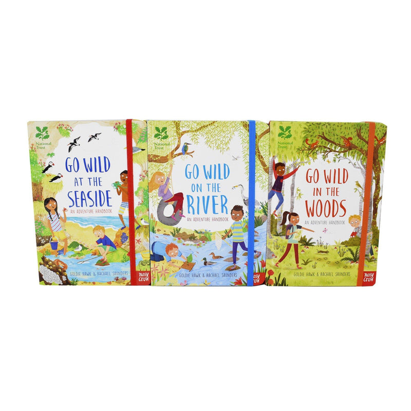 National Trust Go Wild 3 Books Children Collection - Ages 7-9 - Hardback Set By Goldie Hawk 7-9 Nosy Crow