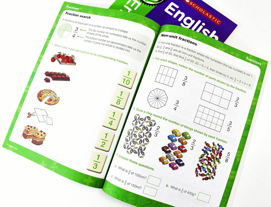 Perfect Practice KS2 English and Maths Year 3 - 2 Books For Age 7-8 Years - Paperback 7-9 Scholastic