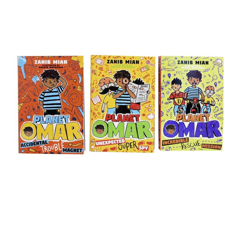Planet Omar 3 Books Collection Set- Ages 7-9 - Paperback - Zanib Mian 7-9 Hodder Childrens Books