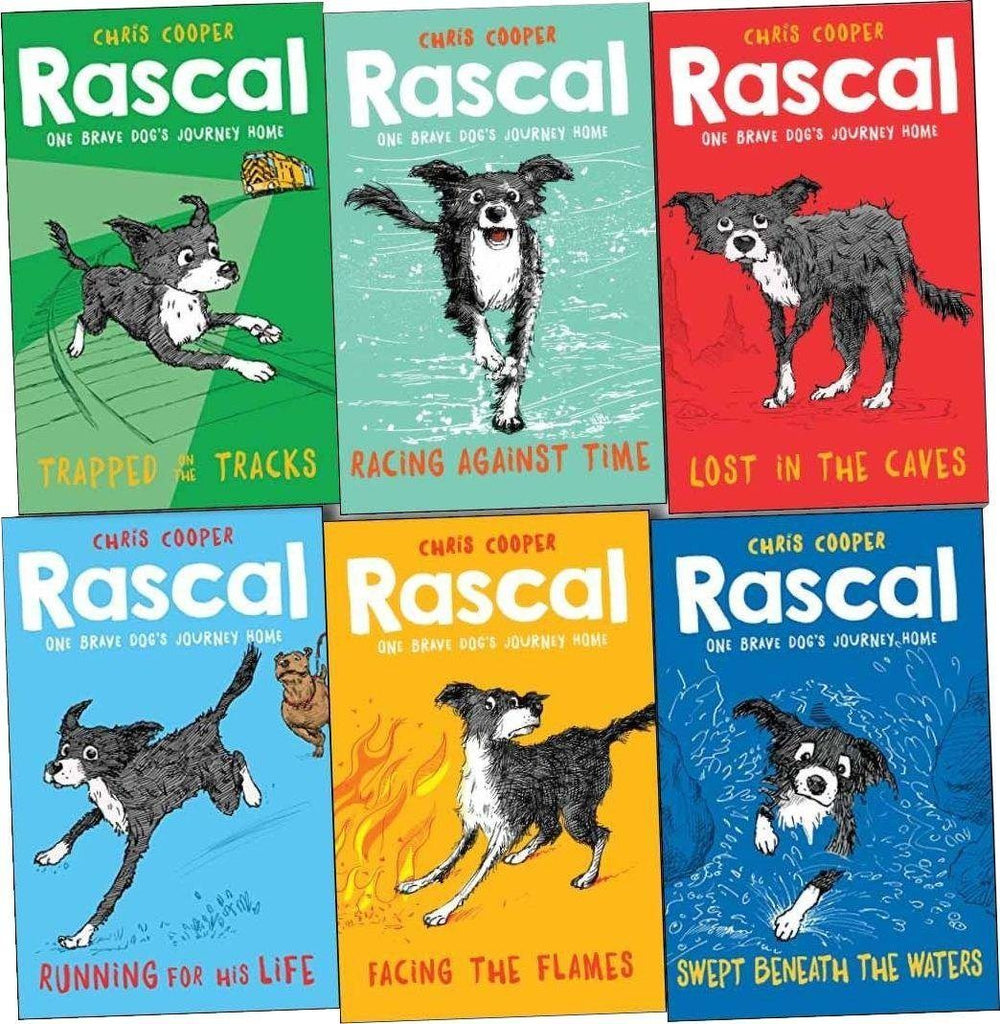 Rascal Story Brave Dogs Journey Home 6 Books Collection Ages 7 9 Paperback Chris Cooper