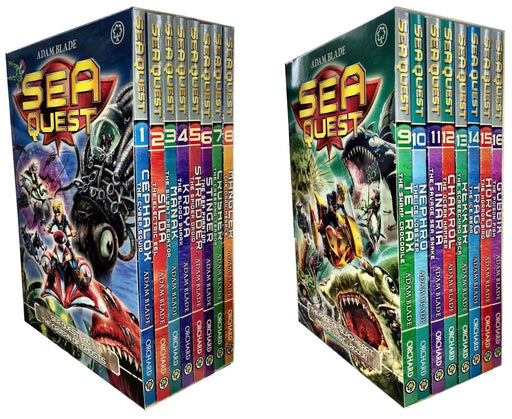 Sea Quest 16 Books Box Set Collection Series 1 - 4 7-9 Orchard Books