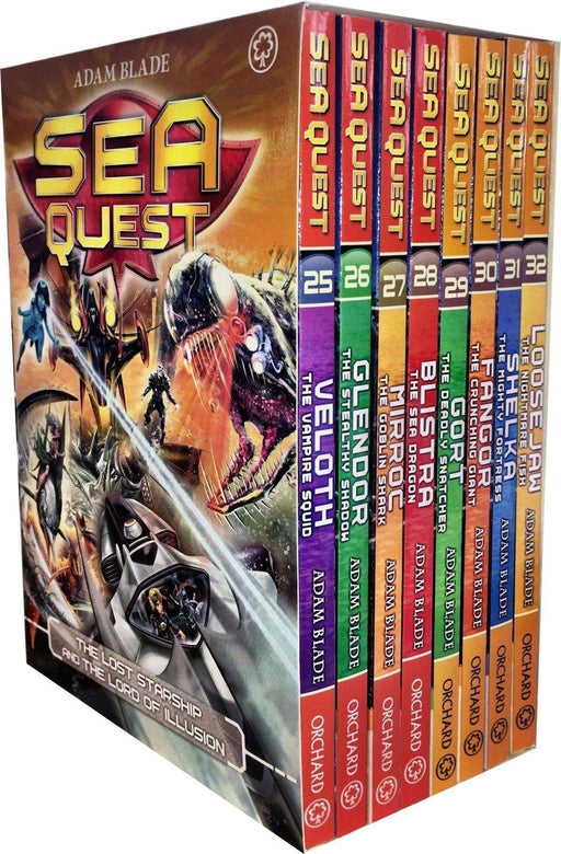 Sea Quest Series 7 & 8 Set 8 Books Box - Science Fiction - Paperback - Adam Blade 7-9 Orchard Books