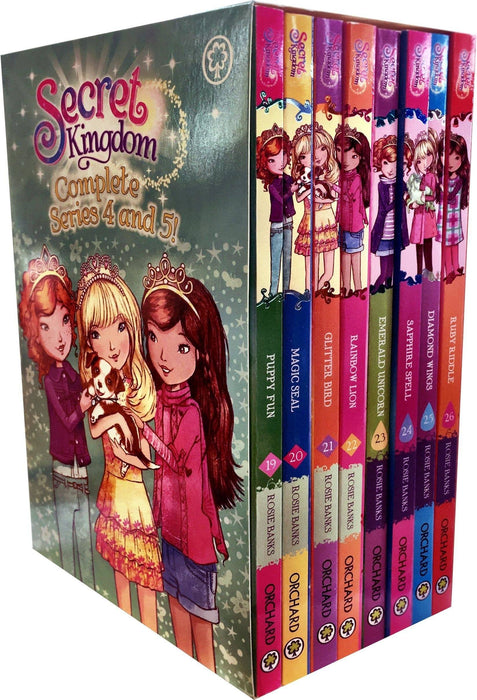 Secret Kingdom Series 4 and 5 - 8 Books Box Set (19-26) - Ages 7-9 - Paperback - Rosie Banks 7-9 Orchard Books