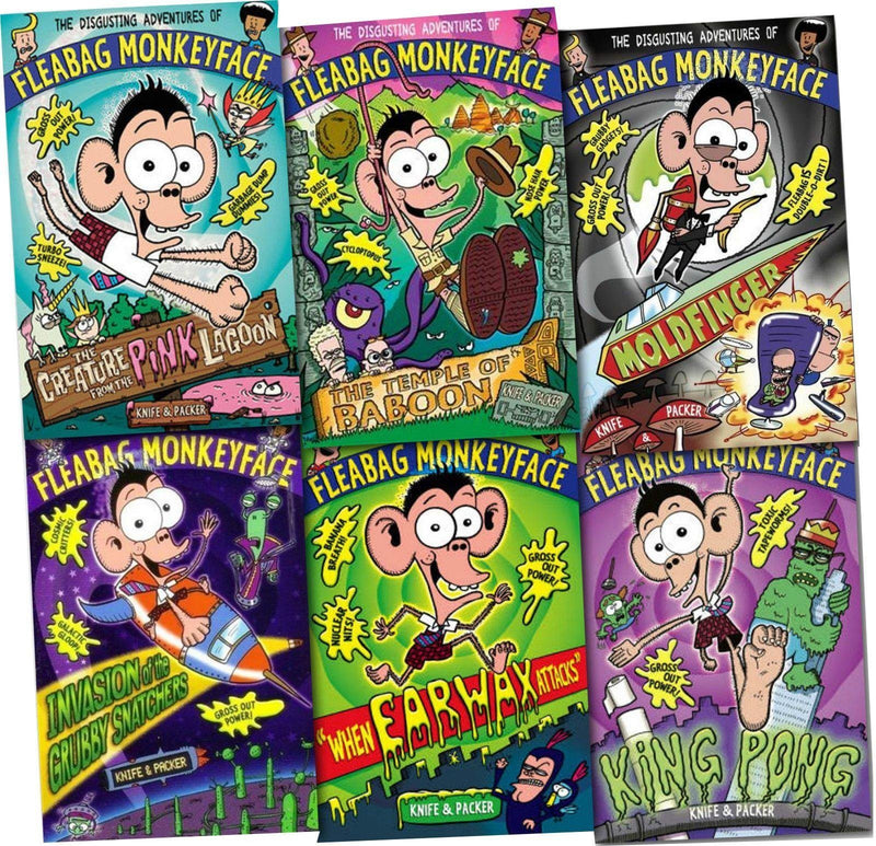 The Disgusting Adventures of Fleabag Monkeyface 6 Book Collection 7-9 Walker Books
