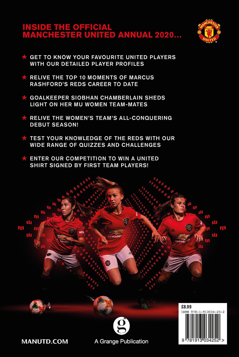 The Official Manchester United Football Annual 2020 - Hardback - Grange 7-9 Grange Communications Ltd