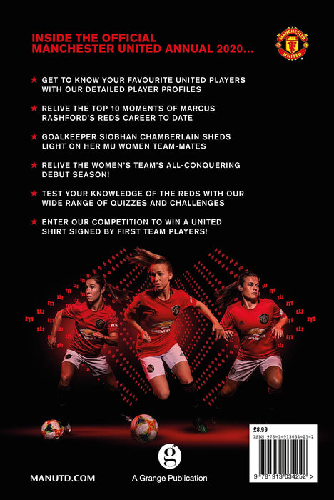 The Official Manchester United Football Annual 2020 - Hardback - Grange 7-9 Grange Communications Ltd