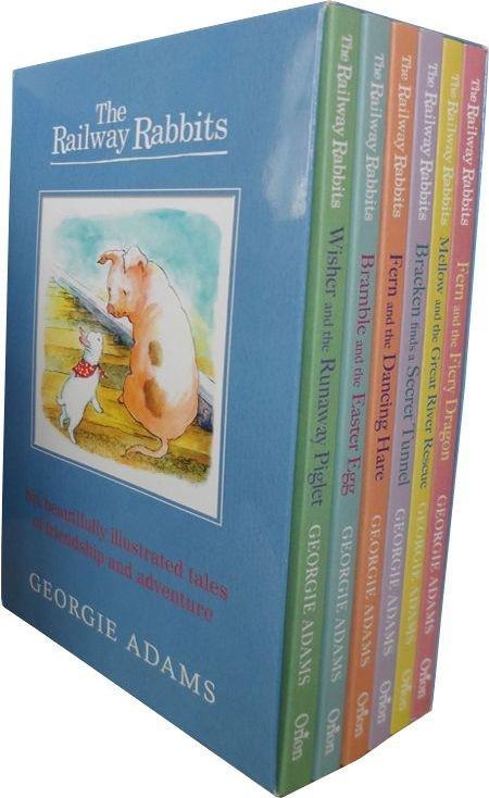 The Railway Rabbits 6 Books Box Set - Ages 7-9 - Paperback - Georgie Adams 7-9 Orion
