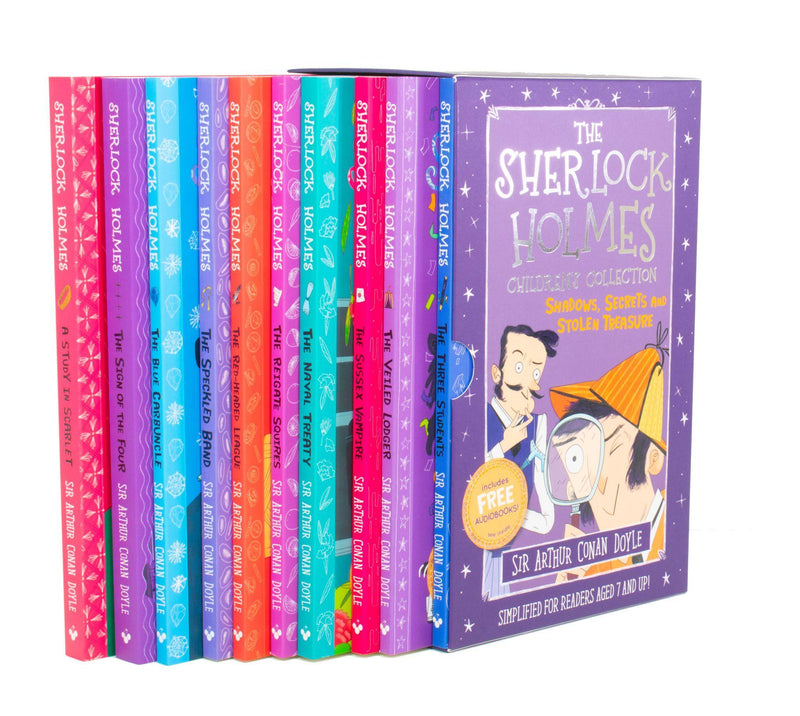 Sherlock Holmes Childrens Collection 20 Books (Series 1 & 2)- Shadows, Secrets, Mystery, Mischief and Mayhem - Ages 7-9 - Paperback - Sir Arthur Conan Doyle 7-9 Sweet Cherry Publishing