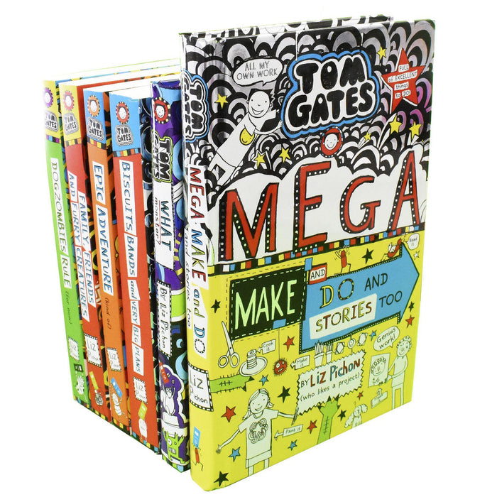Tom Gates Series Collection 6 Books 11 to 16 - Ages 9-14 - Paperback - Liz Pichon 7-9 Scholastic