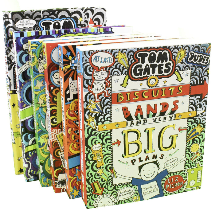 Tom Gates Series Collection 6 Books 11 to 16 - Ages 9-14 - Paperback - Liz Pichon 7-9 Scholastic