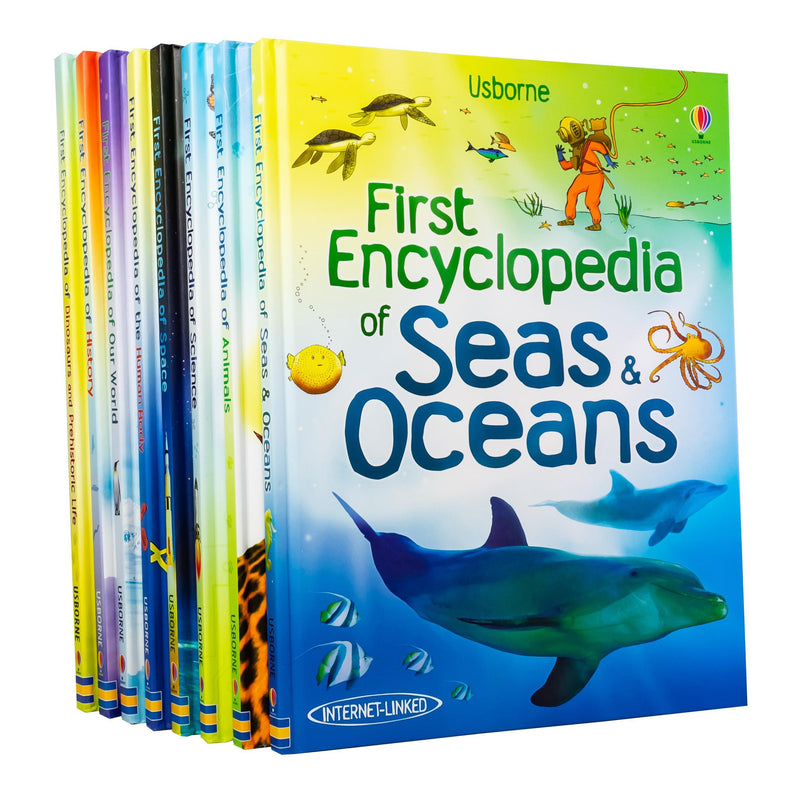 Usborne First Encyclopedia 8 Books - Ages 7-9 - Hardback 7-9 Usborne