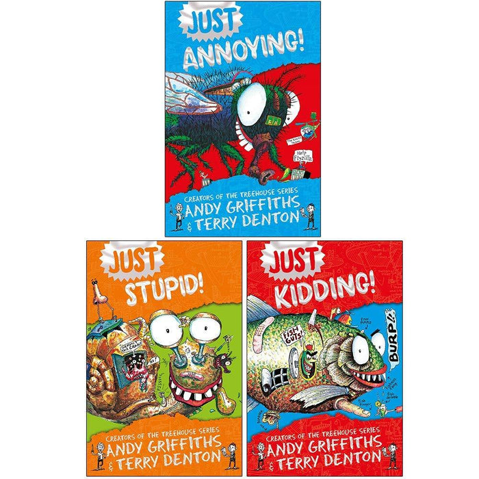 Just Series 3 Books Set By Andy Griffiths & Terry Denton - Paperback - Age 7-11 7-9 Macmillan Children's Books
