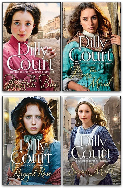 Dilly Court Ragged Rose, River Maid, Button Box, Swan Maid Collection 4 Books Set - Young Adult - Paperback Young Adult Arrow