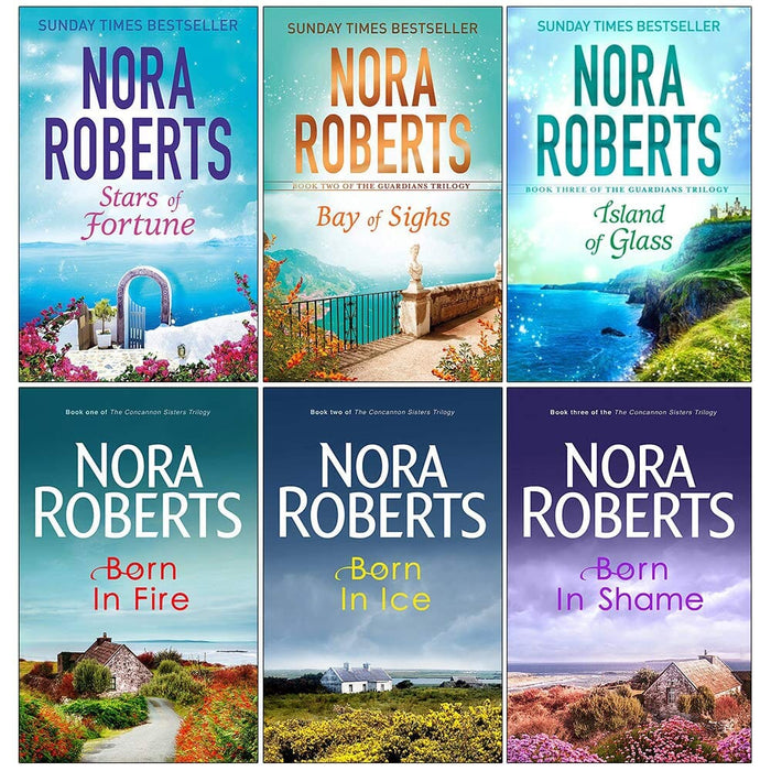 Guardians Trilogy and Concannon Sisters Trilogy Collection 6 Books Set by Nora Roberts - Fiction - Paperback Fiction Piatkus Books