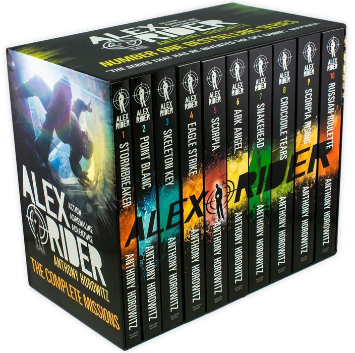 Alex Rider 10 Books Box Set Collection - Spy Fiction - Paperback - Anthony Horowitz 9-14 Walker Books