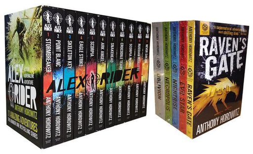 Alex Rider & Power of Five 16 Books Collection - Ages 9-14 - By Anthony Horowitz - Paperback 9-14 Walker Books
