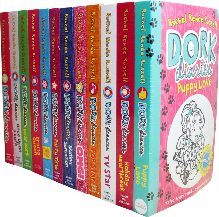 Dork Diaries 12 Books Collection - Fiction - Paperback - Rachel Renee Russell 9-14 Simon & Schuster