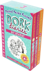 Dork Diaries BFF Drama 3 Books Box set - Ages 9-14- Paperback By Rachel Renee Russell 9-14 Simon & Schuster