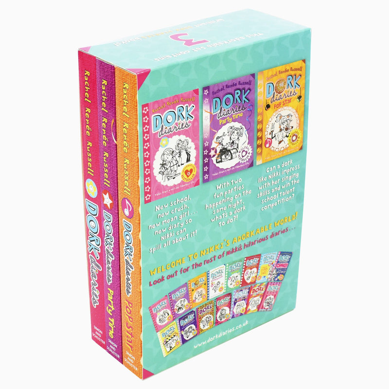 Dork Diaries BFF Drama 3 Books Box set - Ages 9-14- Paperback By Rachel Renee Russell 9-14 Simon & Schuster