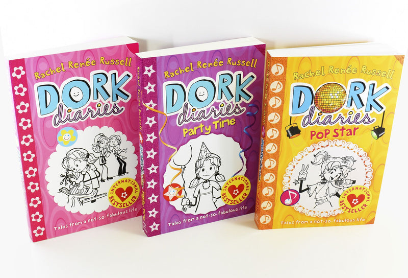 Dork Diaries BFF Drama 3 Books Box set - Ages 9-14- Paperback By Rachel Renee Russell 9-14 Simon & Schuster