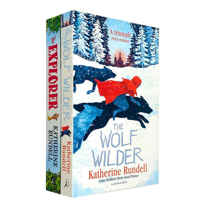 The Explorer & The Wolf Wilder 2 Books - Ages 9-14 - Children Set Paperback By Katherine Rundell 9-14 Bloomsbury