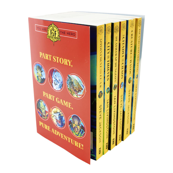 Fighting Fantasy You Are Hero 6 Books - Fantasy - Paperback - Steve Jackson & Ian Livingstone 9-14 Scholastic