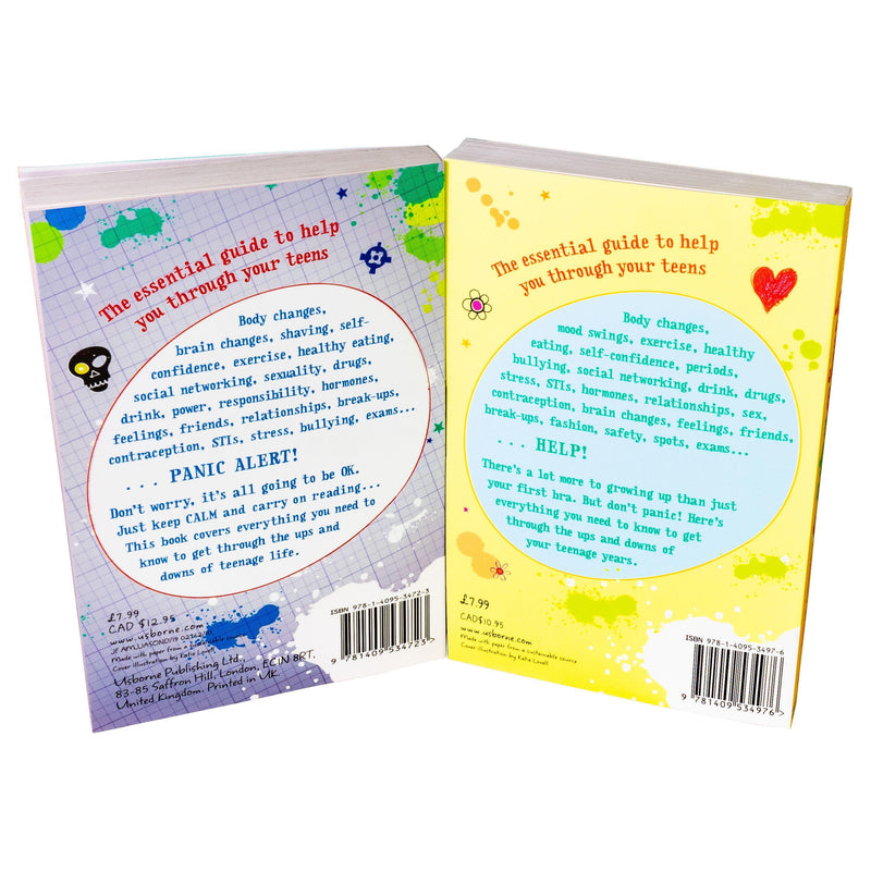 Growing Up for Girls & Boys Whats Happening to Me? 4 Books - Ages 9-14 - Paperback - Usborne 9-14 Usborne Publishing