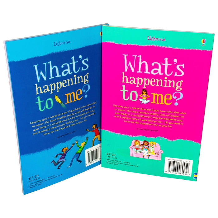 Growing Up for Girls & Boys Whats Happening to Me? 4 Books - Ages 9-14 - Paperback - Usborne 9-14 Usborne Publishing